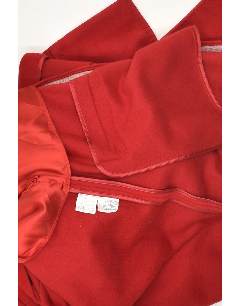 MAX MARA Womens Overcoat UK 8 Small  Red Wool | Vintage Max Mara | Thrift | Second-Hand Max Mara | Used Clothing | Messina Hembry 