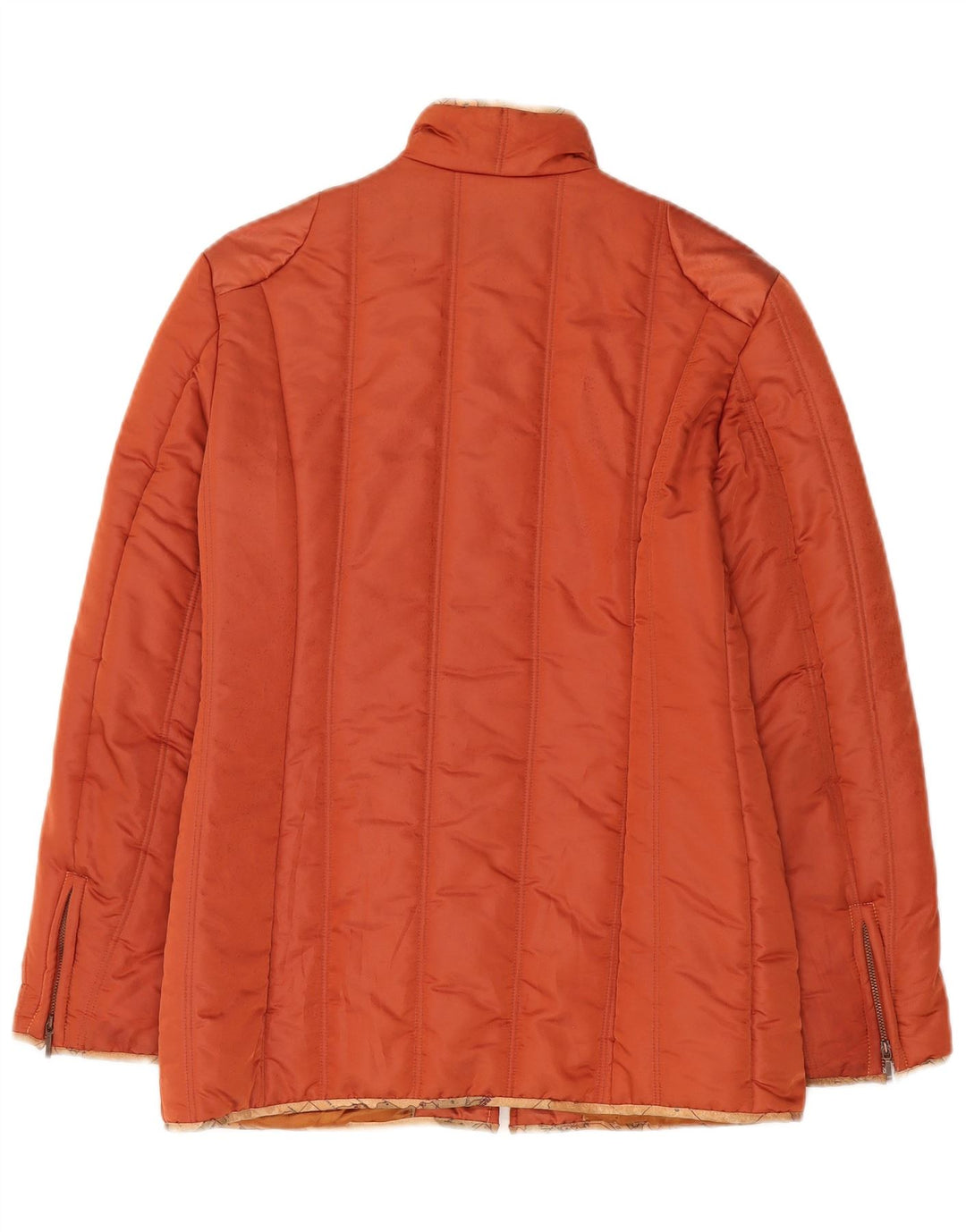 ALVIERO MARTINI Womens Padded Jacket IT 44 Medium Orange