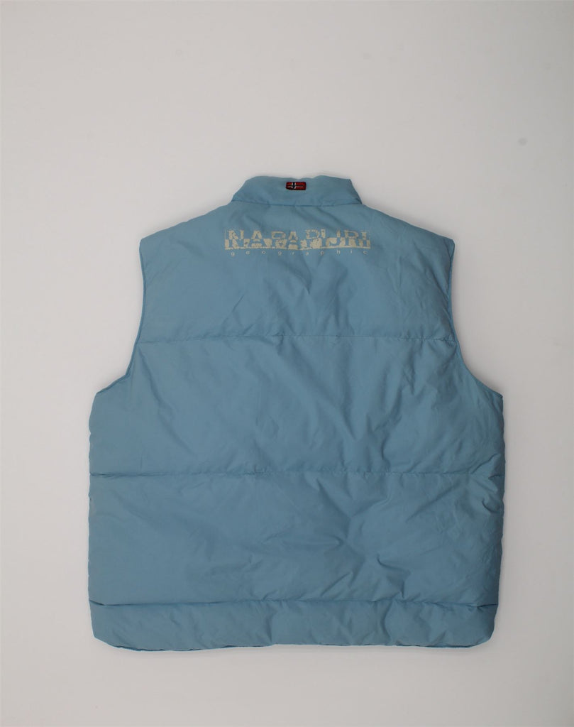 NAPAPIJRI Boys Padded Gilet 11-12 Years Blue Polyamide | Vintage Napapijri | Thrift | Second-Hand Napapijri | Used Clothing | Messina Hembry 