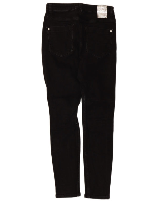 Zara Womens Skinny Jeans EU 38 Small W28 L26 Black Cotton