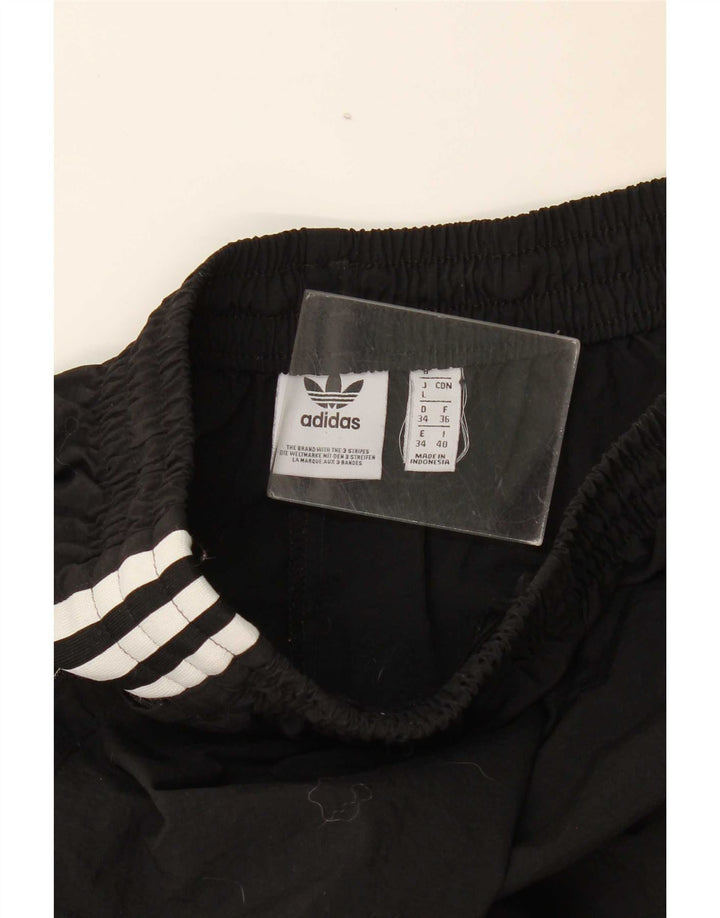 Adidas Womens Tracksuit Trousers Joggers UK 8 Small Black Polyester
