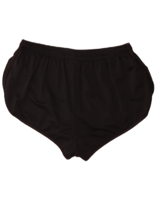 Diadora Womens Graphic Sport Shorts UK 14 Large  Black Geometric Polyester