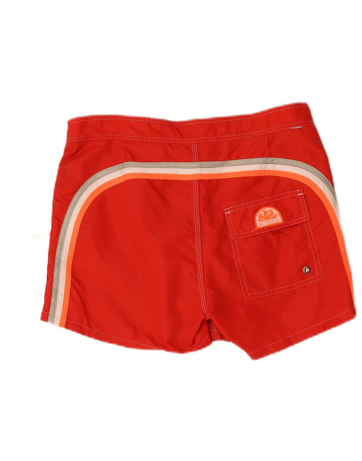 Sundek Mens Swimming Shorts Medium Red