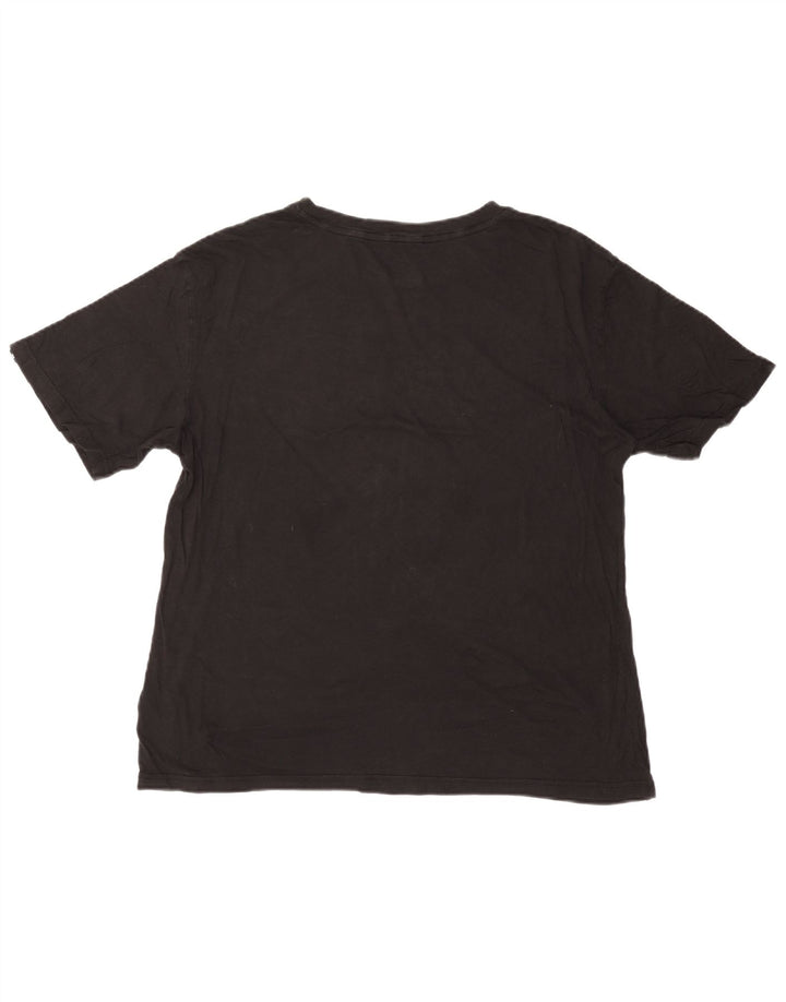 PUMA Womens Oversized Graphic T-Shirt Top UK 16 Large Black