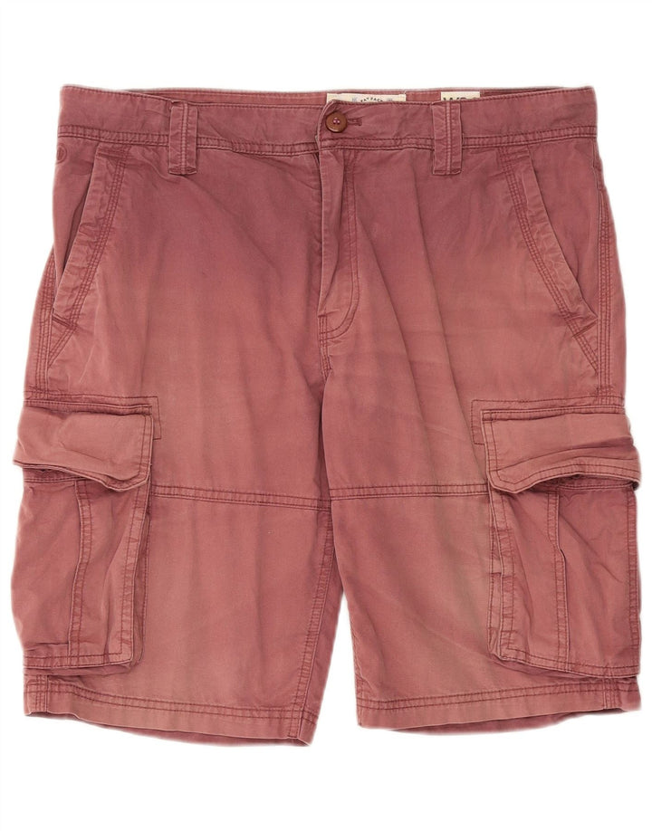 Fat Face Mens Cargo Shorts W34 Large Red Cotton