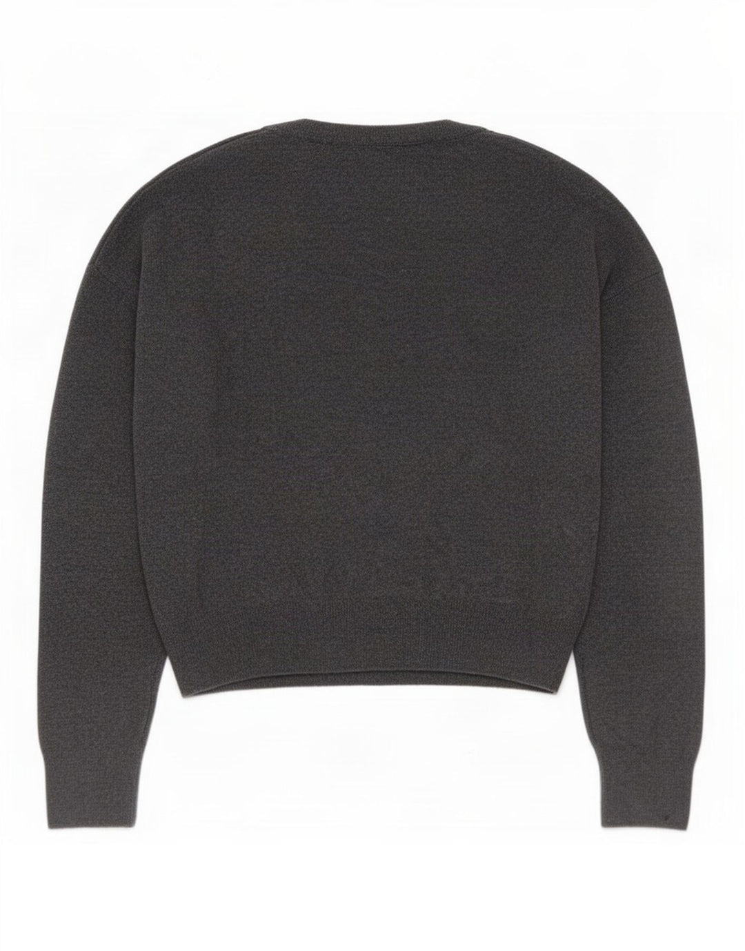 Zara Womens Oversized V-Neck Jumper Sweater UK 10 Small Grey Polyamide