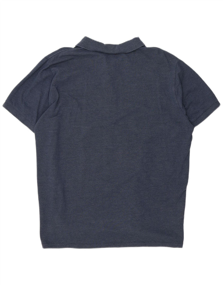 Eddie Bauer Mens Polo Shirt 2XL Navy Blue Cotton