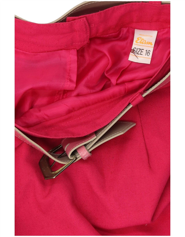 ETAM Womens Pencil Skirt UK 16 Large W32 Pink Polyester
