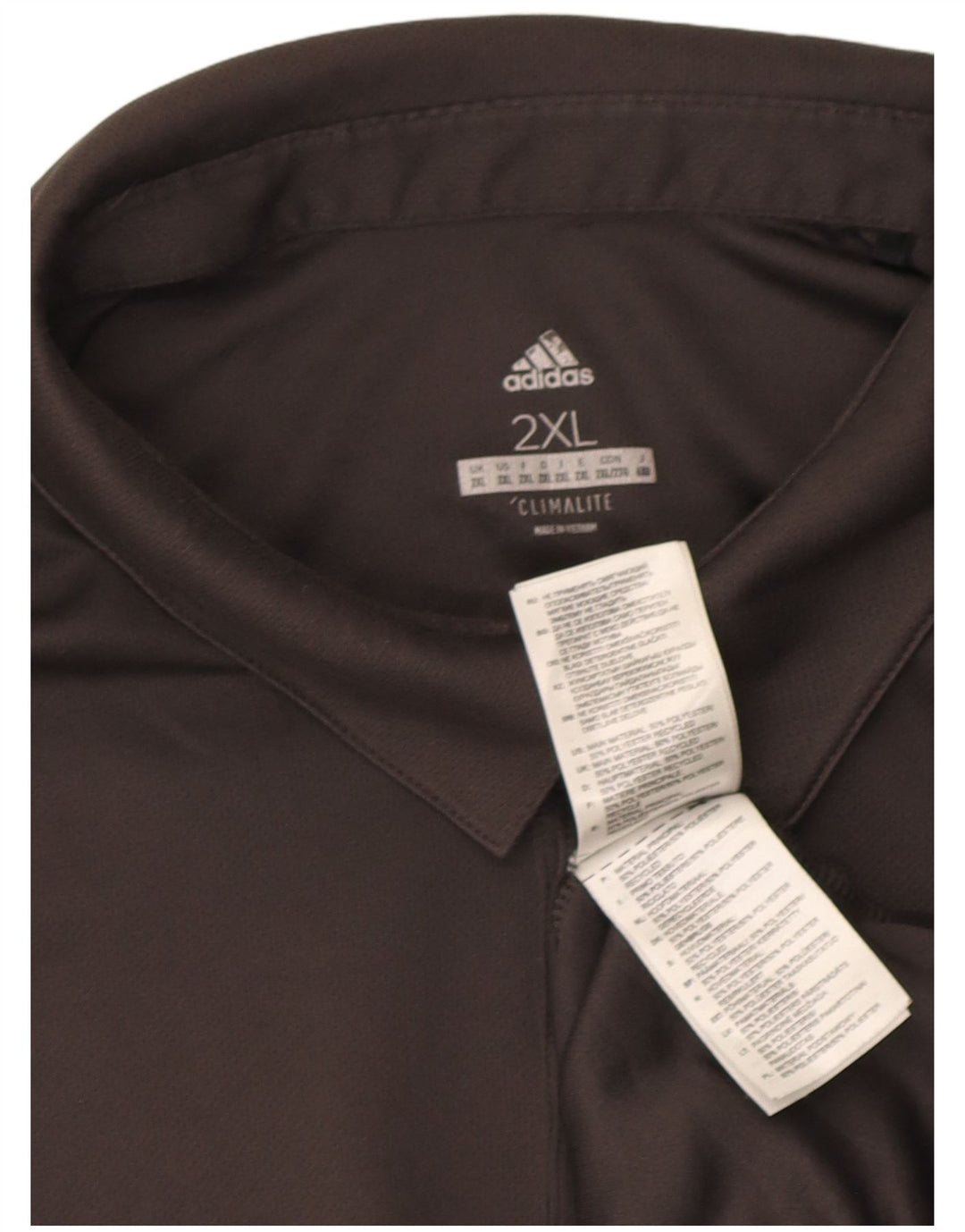 Adidas Mens Climalite Polo Shirt 2XL Grey Polyester