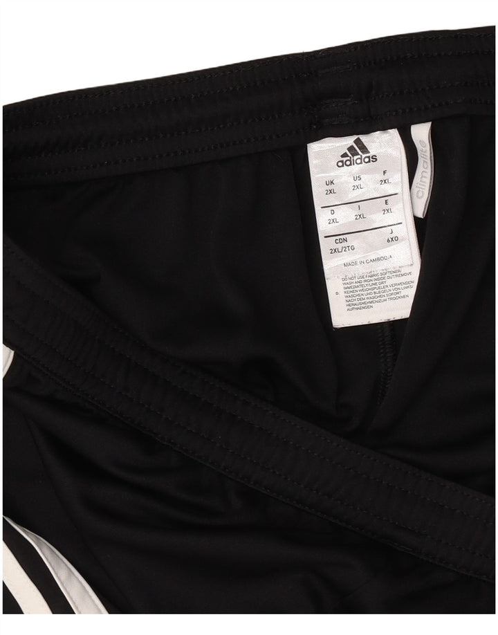 Adidas Mens Climalite Sport Shorts 2XL Black Colourblock Polyester