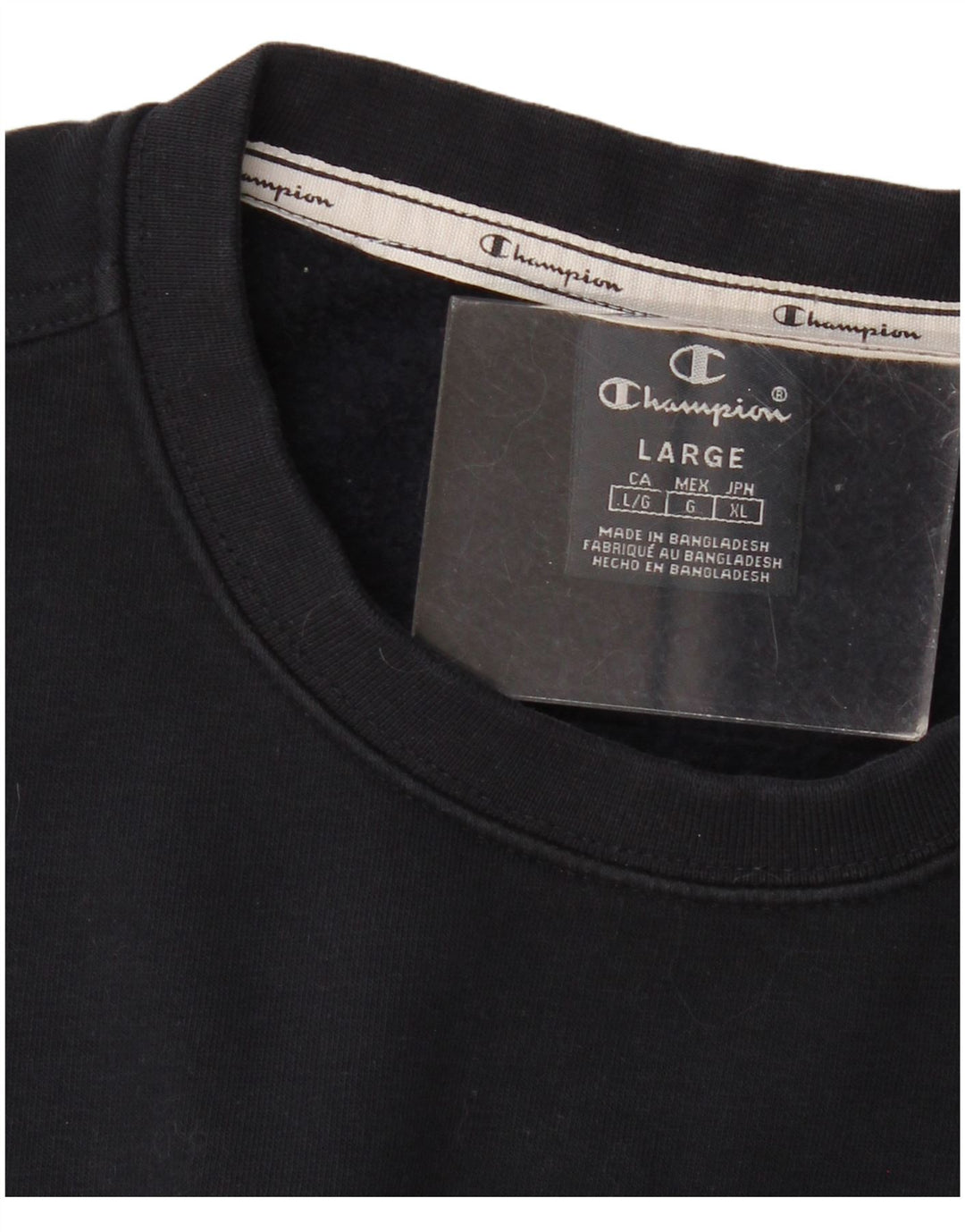 Champion Mens Graphic Sweatshirt Jumper Large Navy Blue