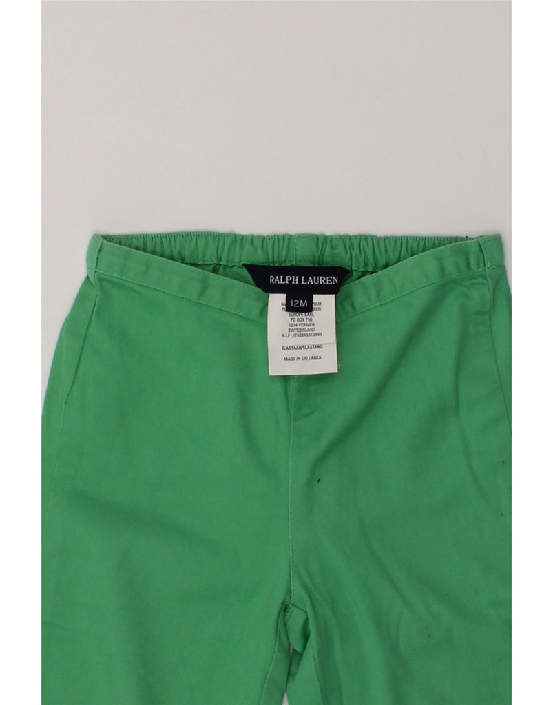 RALPH LAUREN Baby Girls Straight Casual Trousers 9-12 Months W20 L8  Green | Vintage Ralph Lauren | Thrift | Second-Hand Ralph Lauren | Used Clothing | Messina Hembry 