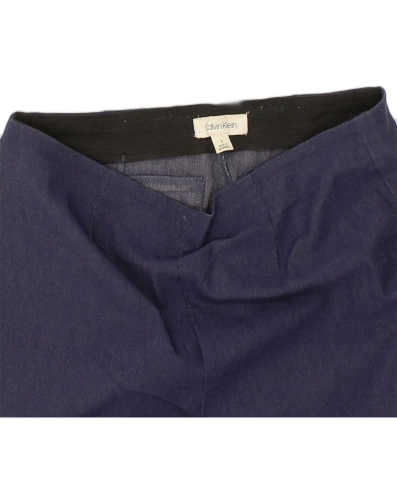 CALVIN KLEIN Womens Slim Casual Trousers US 8 Medium W30 L29 Navy Blue | Vintage Calvin Klein | Thrift | Second-Hand Calvin Klein | Used Clothing | Messina Hembry 