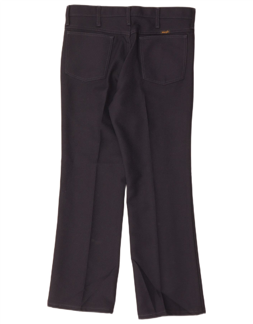 Wrangler Mens Straight Casual Trousers W33 L29 Navy Blue Polyester