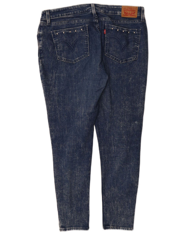 Levi's Womens 535 Super Skinny Jeans W32 L28 Blue Cotton