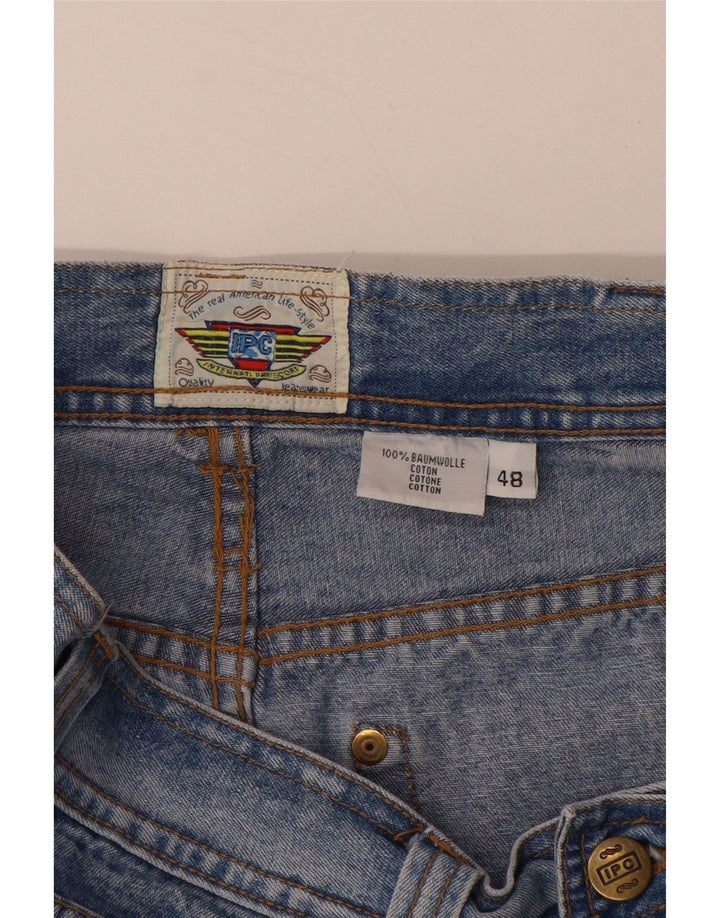 Mens Denim Shorts EU 48 Medium W30