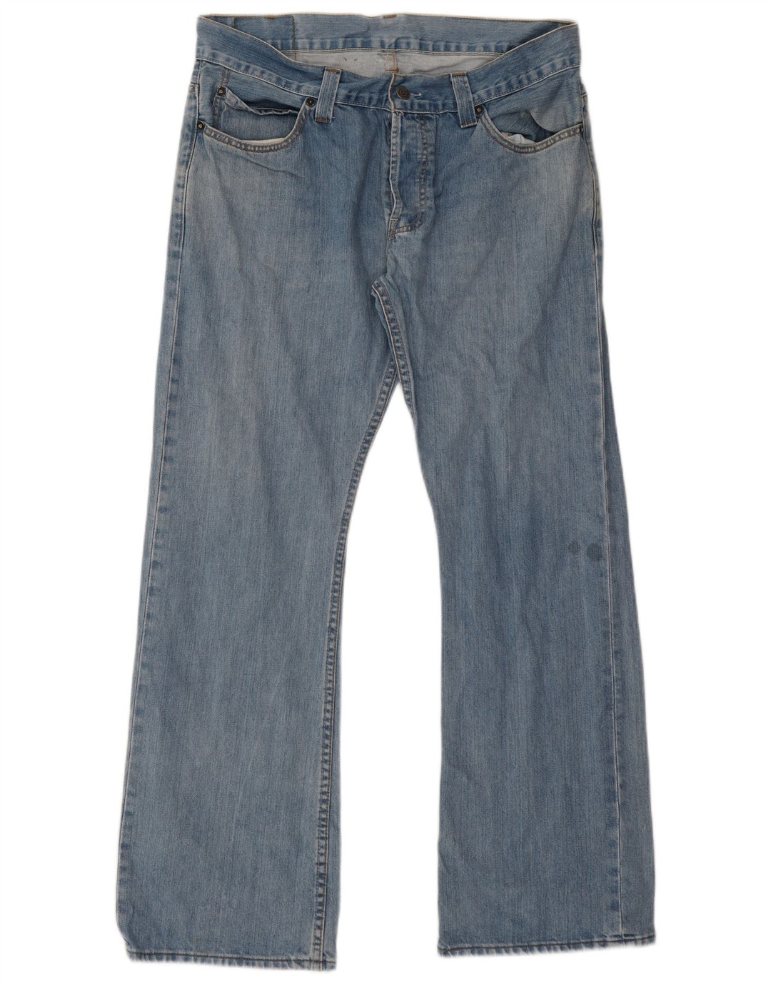 Levi's Mens 551 Bootcut Jeans W36 L32 Blue Cotton