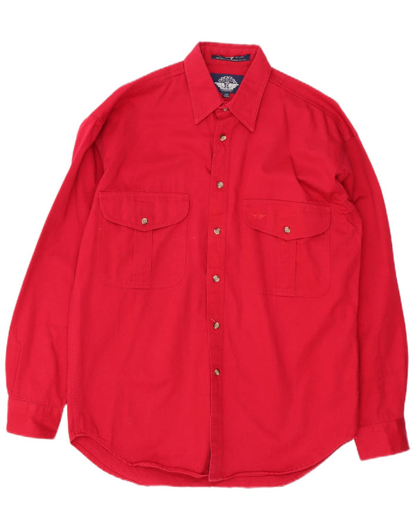 Dockers Mens Shirt Small Red Cotton