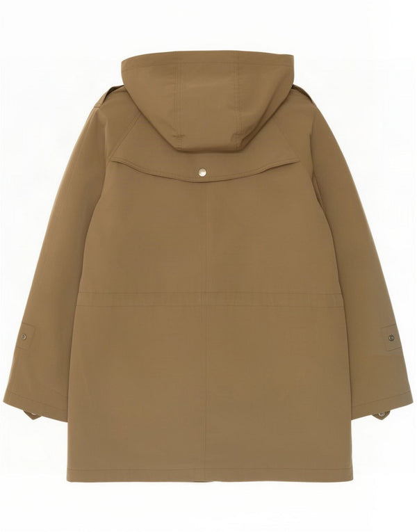 Nautica Womens Hooded Parka Jacket UK 14 Medium Khaki