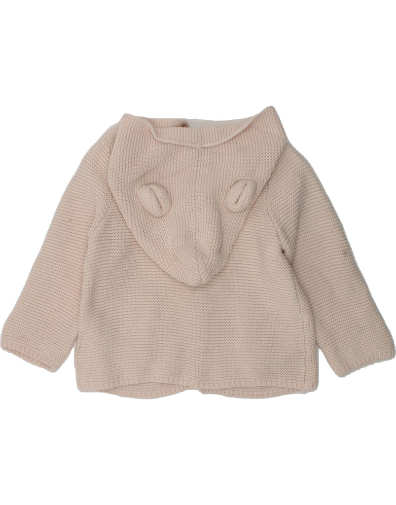 GAP Baby Girls Hooded Cardigan Sweater 12-18 Months Pink Cotton | Vintage Gap | Thrift | Second-Hand Gap | Used Clothing | Messina Hembry 