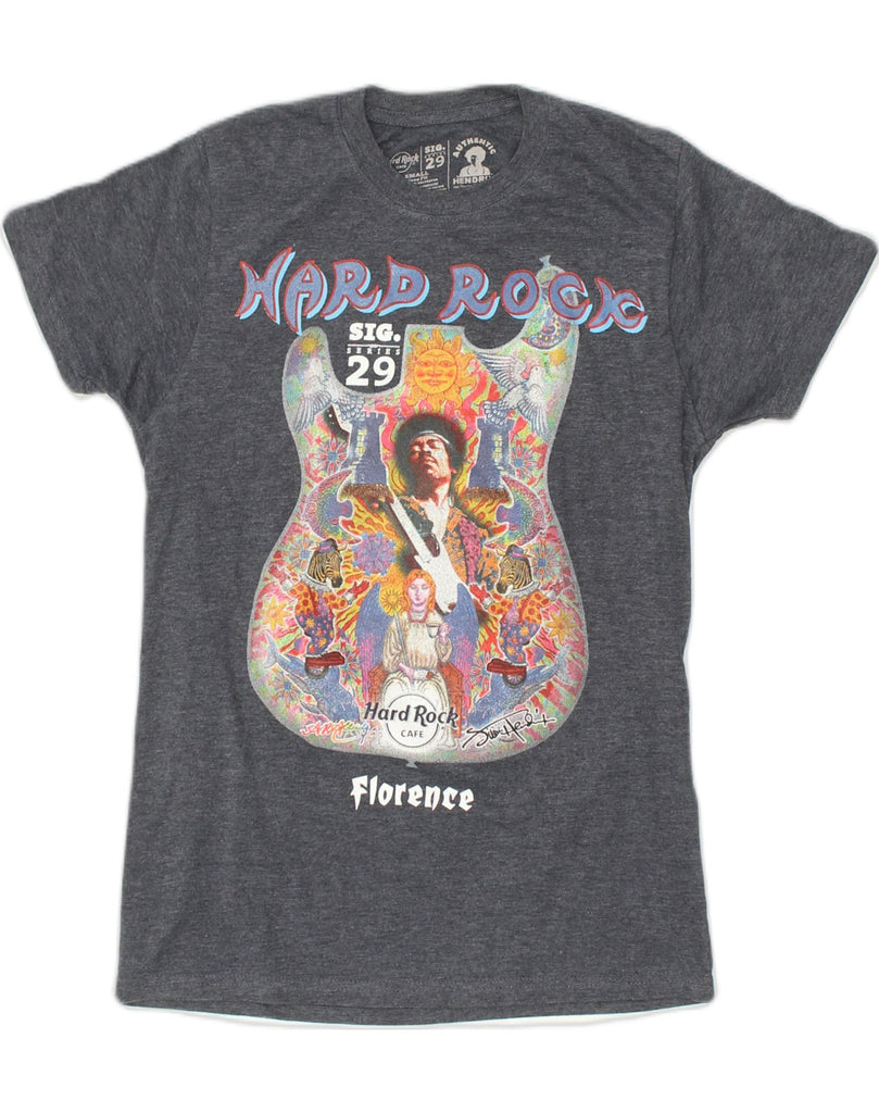 HARD ROCK CAFE Mens Florence Graphic T-Shirt Top Small Navy Blue Cotton | Vintage Hard Rock Cafe | Thrift | Second-Hand Hard Rock Cafe | Used Clothing | Messina Hembry 