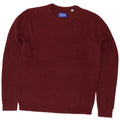 Jack & Jones Mens Crew Neck Jumper Sweater Medium Burgundy Acrylic