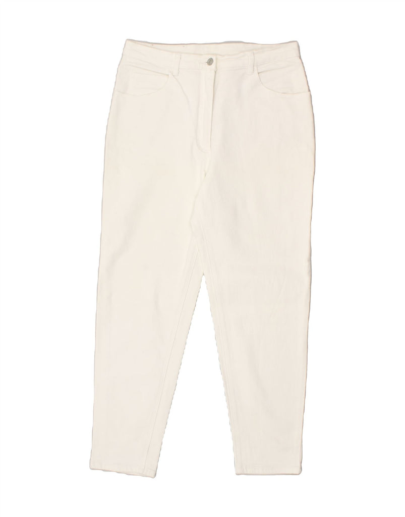 JOHN BANER Womens Slim Jeans W32 L27 White Vintage John Baner and Second-Hand John Baner from Messina Hembry 