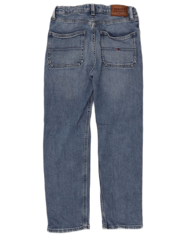 Tommy Hilfiger Boys Straight Jeans 9-10 Years W25 L22 Blue Cotton
