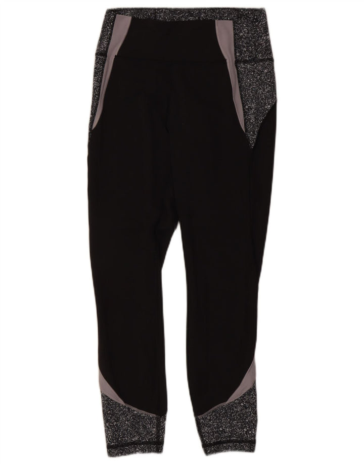 Lululemon Womens Leggings UK 8 Small Black Colourblock