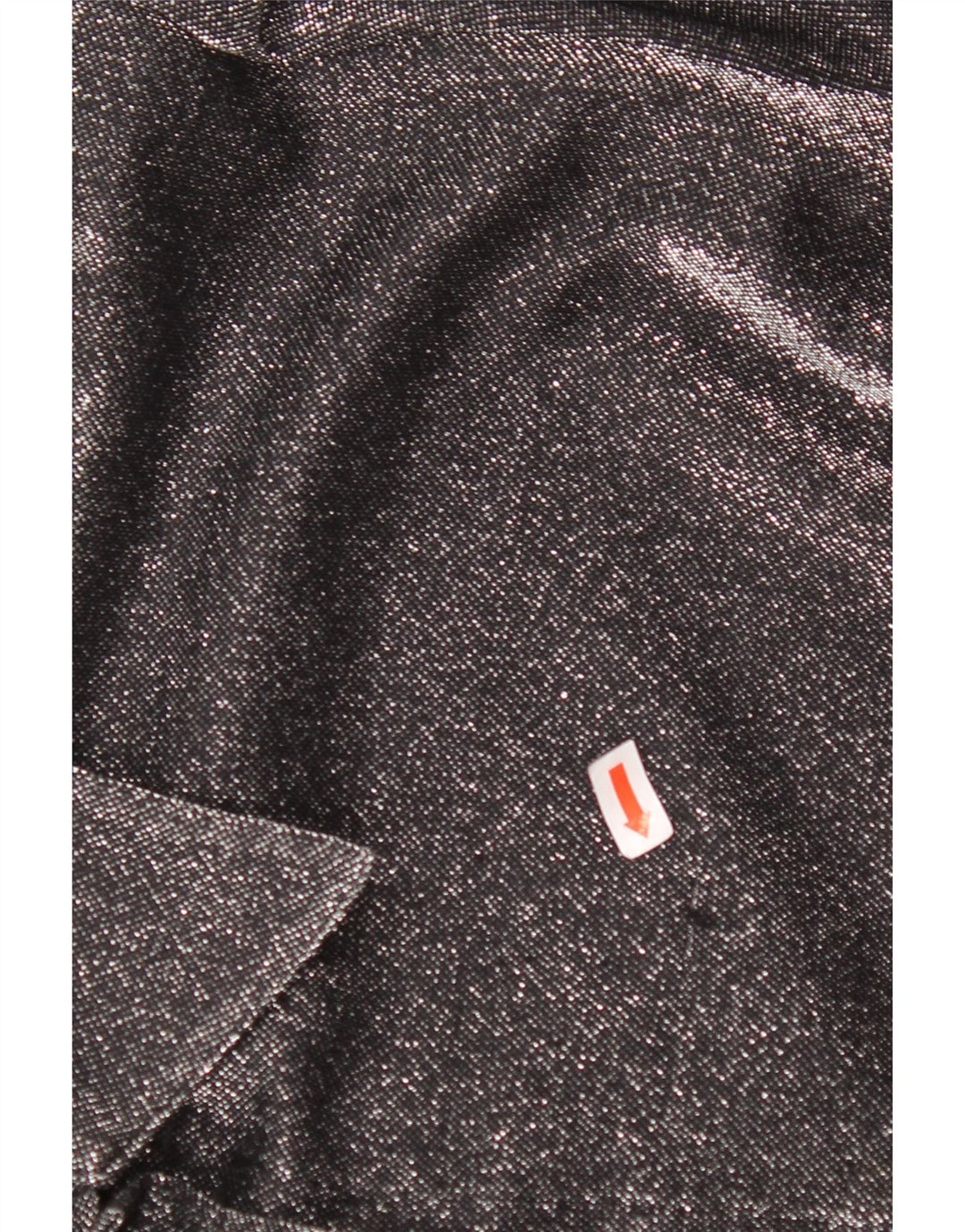 VINTAGE Womens Oversized Shirt Blouse UK 16 Large Black Flecked Polyester