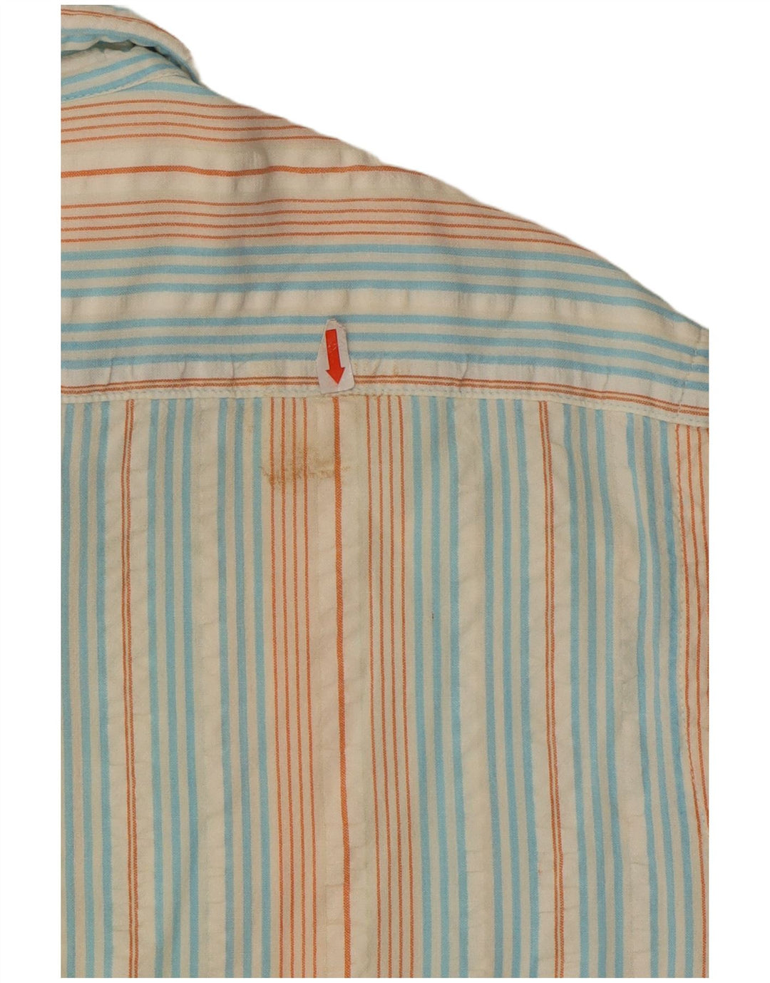 Diadora Mens Shirt Large Multicoloured Striped Cotton