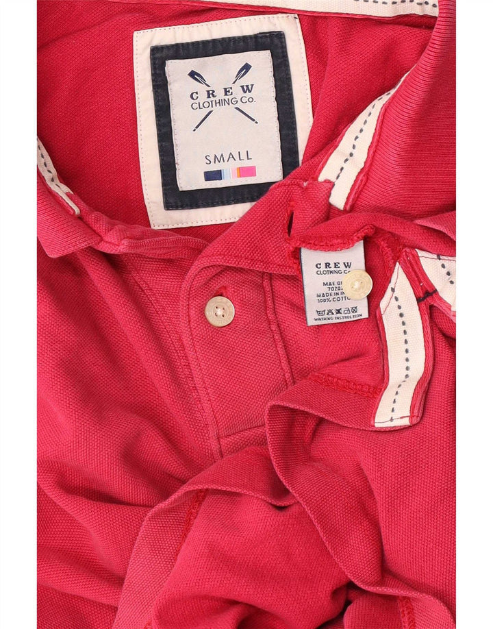 Crew Clothing Mens Polo Shirt Small Pink Cotton