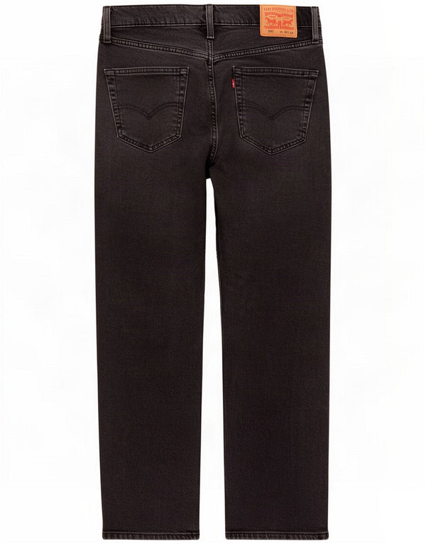 Levi's Mens 502 Tapered Jeans W34 L29 Black Cotton