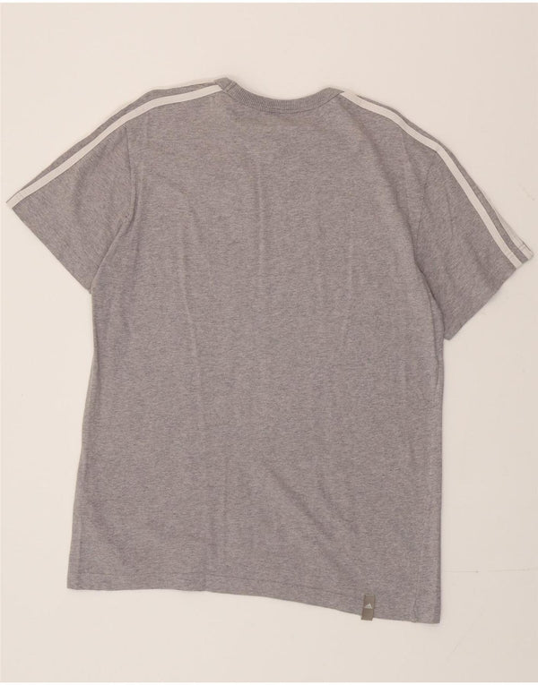 Adidas Mens Graphic T-Shirt Top UK 42/44 Large Grey Cotton