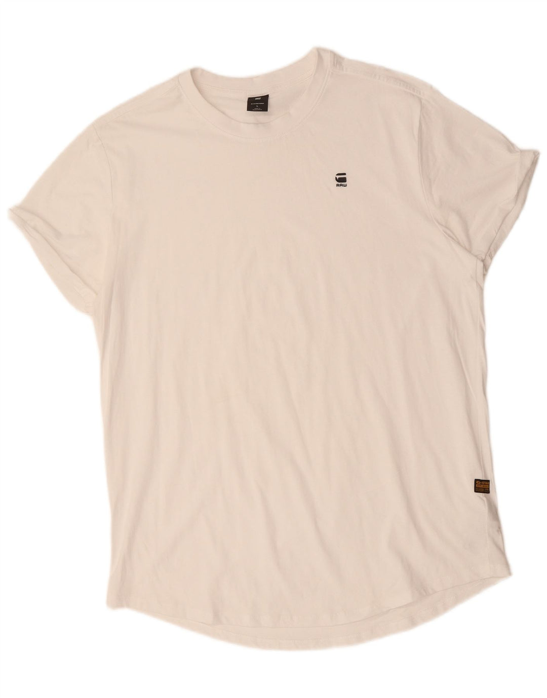 G-STAR Mens T-Shirt Top Large White Cotton