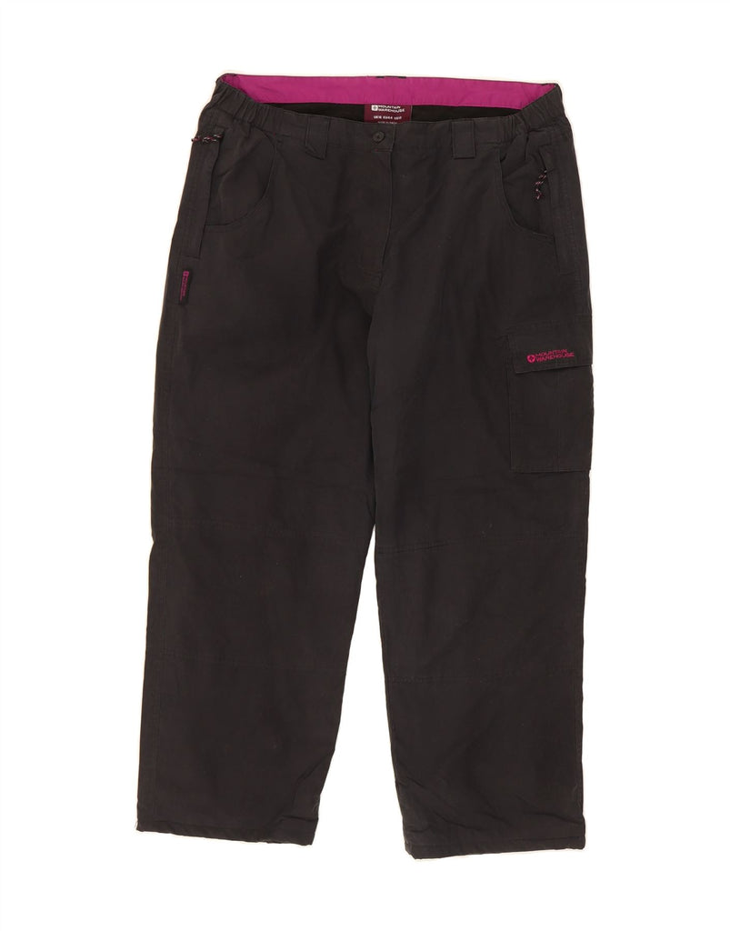 MOUNTAIN WAREHOUSE Womens Cargo Trousers UK 16 Large W36 L26 Black Vintage Mountain Warehouse and Second-Hand Mountain Warehouse from Messina Hembry 