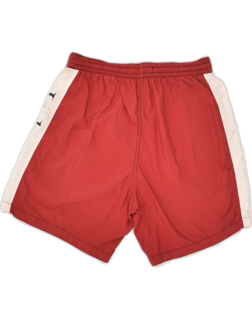 JECKERSON Mens Graphic Sport Shorts Medium Red Colourblock Nylon | Vintage Jeckerson | Thrift | Second-Hand Jeckerson | Used Clothing | Messina Hembry 