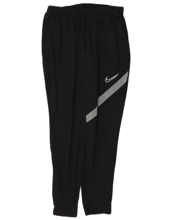 Nike Mens Dri Fit Tracksuit Trousers Large Black Colourblock Polyester
