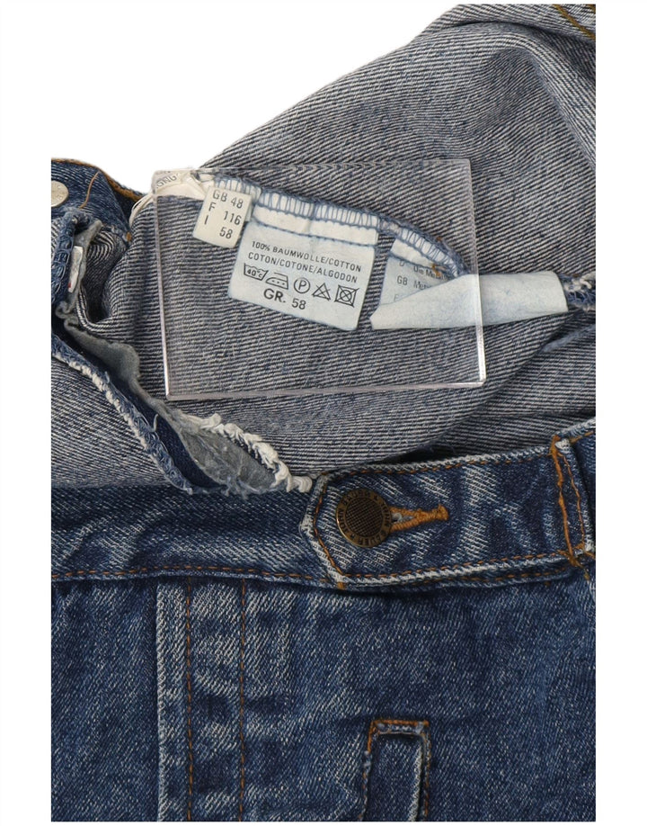 JOHN BAUER Mens Denim Jacket UK 48 4XL Blue Cotton