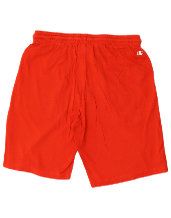 Champion Boys Graphic Sport Shorts 13-14 Years XL Red Cotton