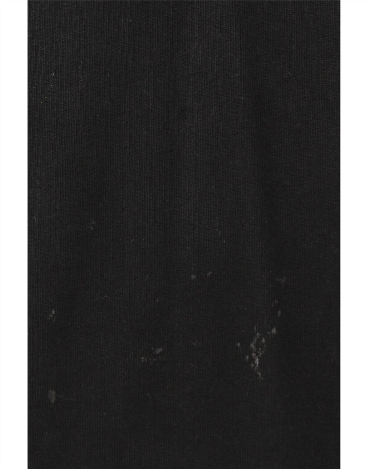 THE NORTH FACE Mens Graphic Hoodie Jumper Medium Black Cotton