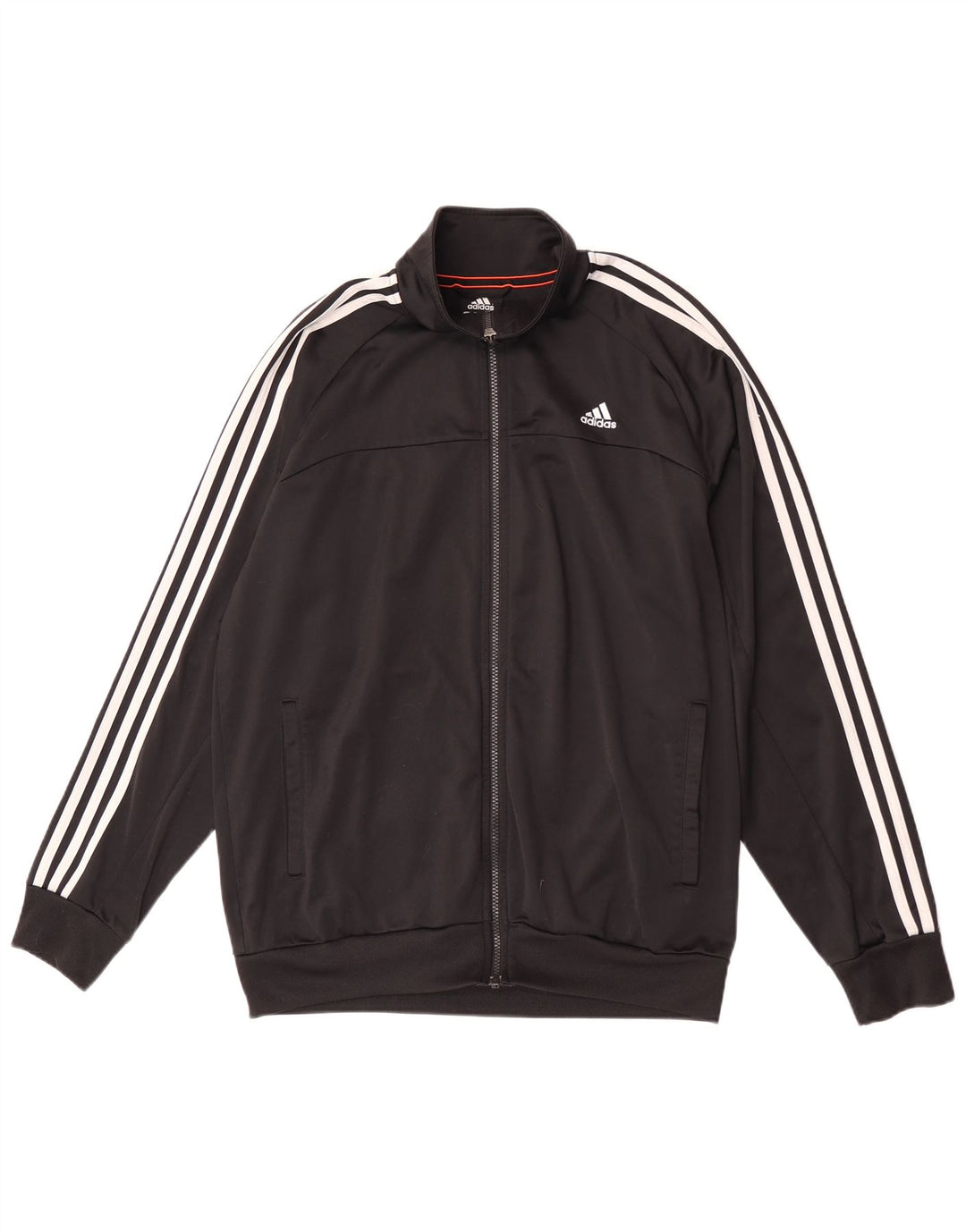Adidas Mens Climalite Tracksuit Top Jacket UK 44/46 Large Black Polyester