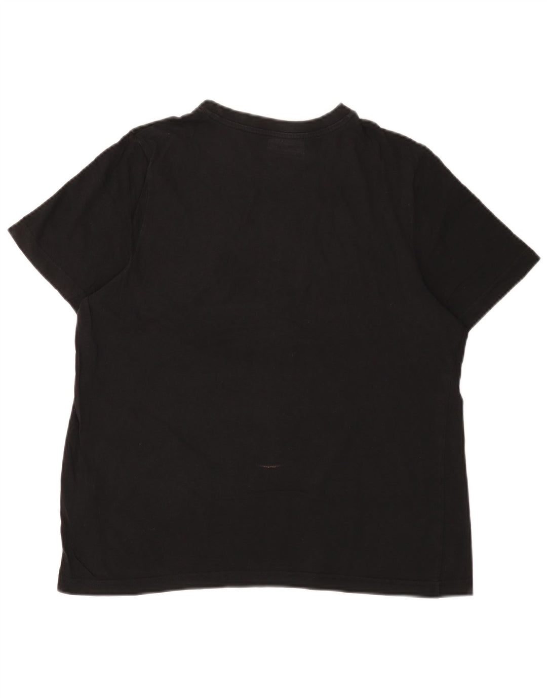 Kappa Womens Graphic T-Shirt Top UK 14 Medium Black Cotton