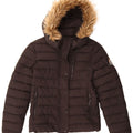 Superdry Womens Hooded Padded Jacket UK 10 Small Black Nylon