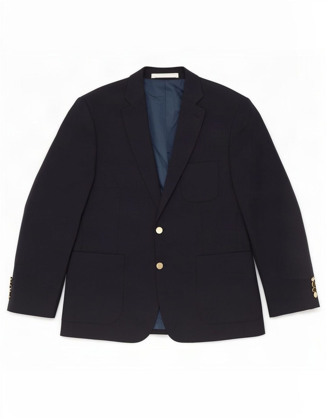 Marks & Spencer Mens 2 Button Blazer Jacket UK 40 Medium Navy Blue