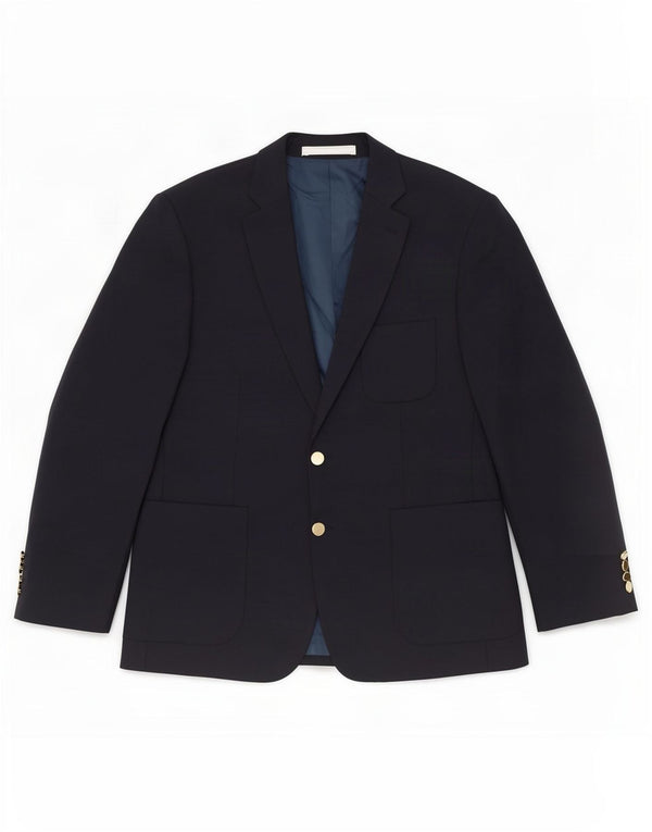 Marks & Spencer Mens 2 Button Blazer Jacket UK 40 Medium Navy Blue