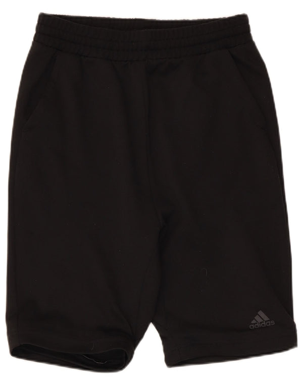 Adidas Boys Graphic Sport Shorts 14-15 Years Black Polyester
