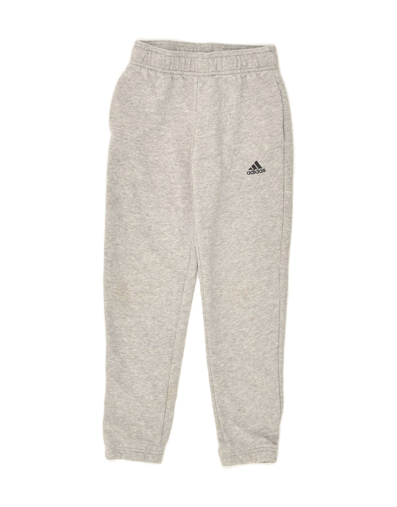 ADIDAS Boys Tracksuit Trousers Joggers 7-8 Years Grey Cotton | Vintage Adidas | Thrift | Second-Hand Adidas | Used Clothing | Messina Hembry 