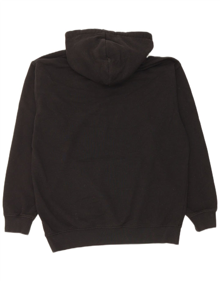 Zara Mens Hoodie Jumper Medium Black Cotton
