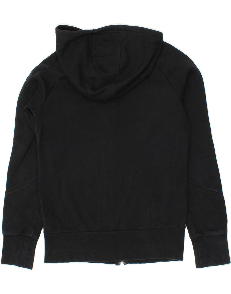 ADIDAS Womens Zip Hoodie Sweater UK 8/10 Small Black Cotton Vintage Adidas and Second-Hand Adidas from Messina Hembry 